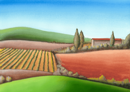 Wandtattoos: Agrarlandschaft