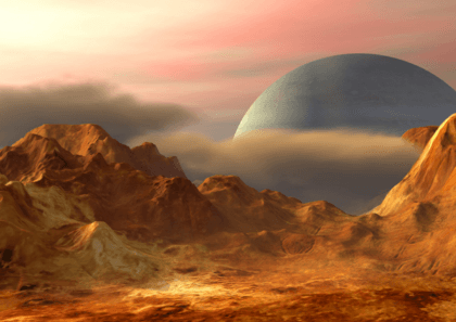 Wandtattoos: Landschaft von einem anderen Planeten