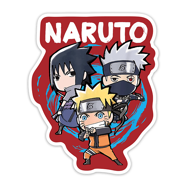 Kinderzimmer Wandtattoo: Naruto-Karikaturen