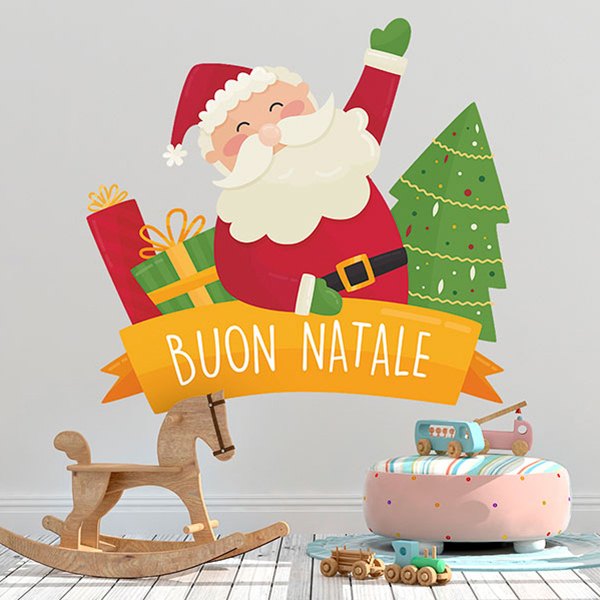 Wandtattoos: Frohe Weihnachten, auf Italienisch