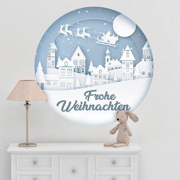 Wandtattoos: Weiße Weihnachten, auf deutsch