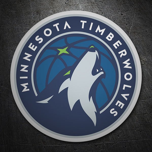 Aufkleber: NBA - Minnesota Timberwolves schild