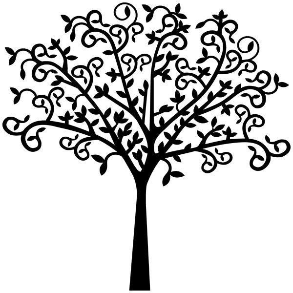 Wandtattoos: Original Baum Silhouette