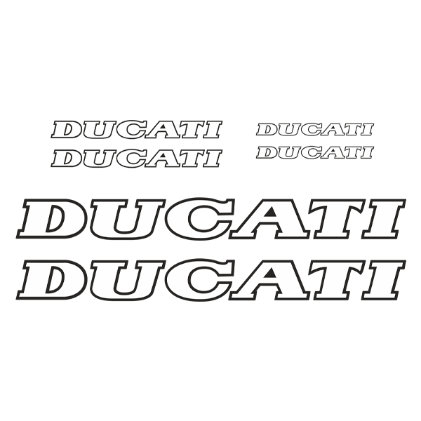 Aufkleber: Set 6X Ducati