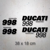 Aufkleber: Set 4X Ducati 998 2