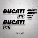 Aufkleber: Set 7X Ducati 916 2