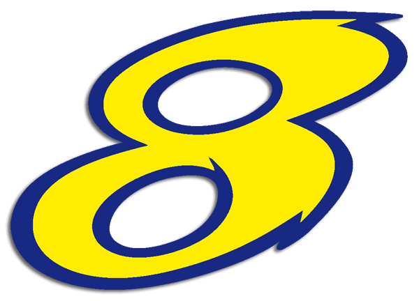 Aufkleber: Number 8