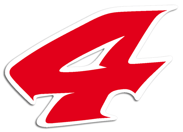 Aufkleber: Número 4