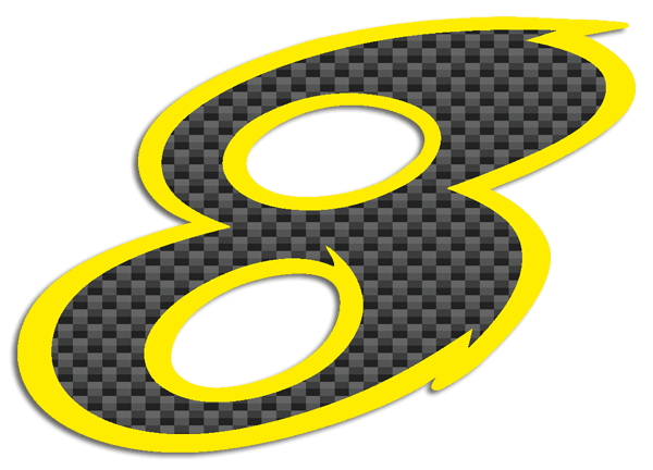 Aufkleber: Number 8