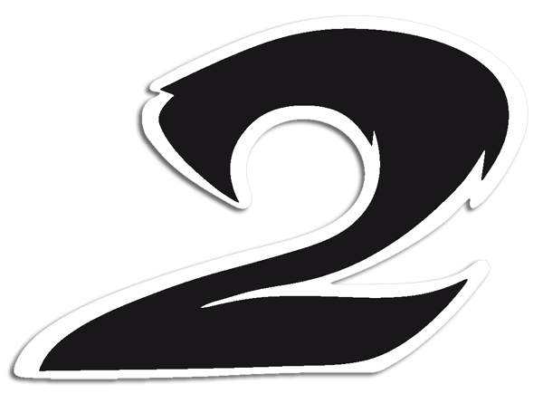 Aufkleber: Number 2