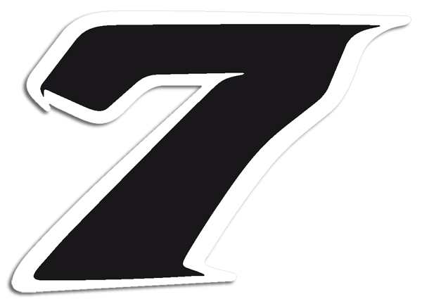 Aufkleber: Number 7