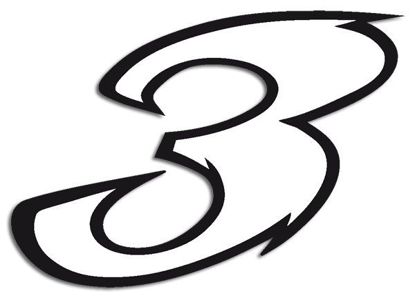 Aufkleber: Number 3