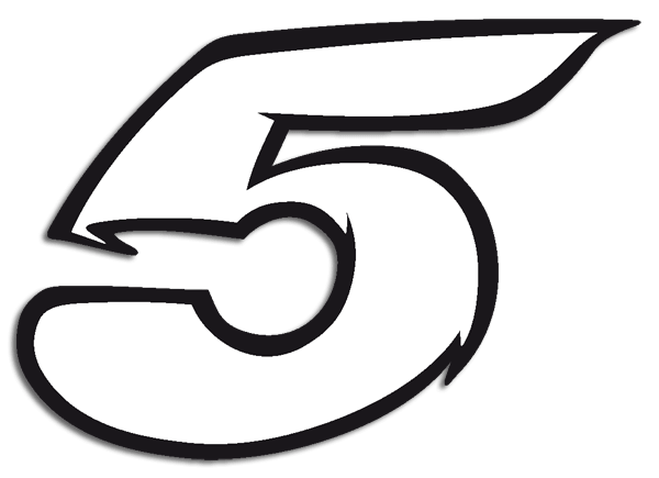 Aufkleber: Number 5