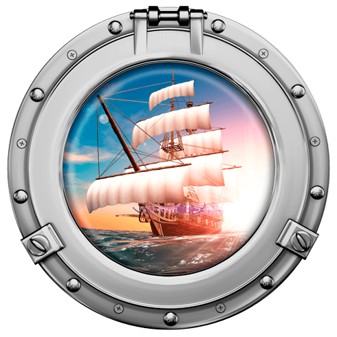 Wandtattoos: Piraten-Segelschiff