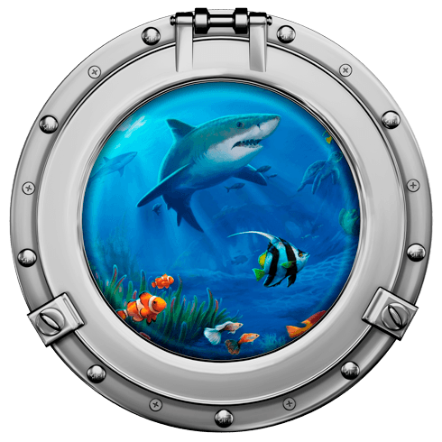 Wandtattoos: Haie und Fische