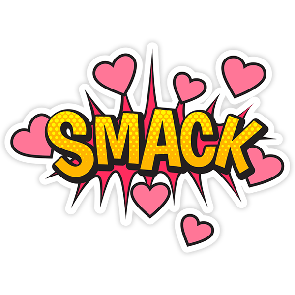 Aufkleber: SMACK! gelb