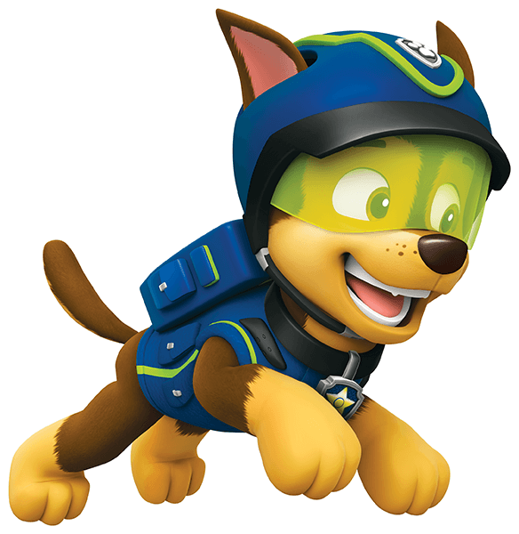 Kinderzimmer Wandtattoo: Paw Patrol - Chase in Aktion