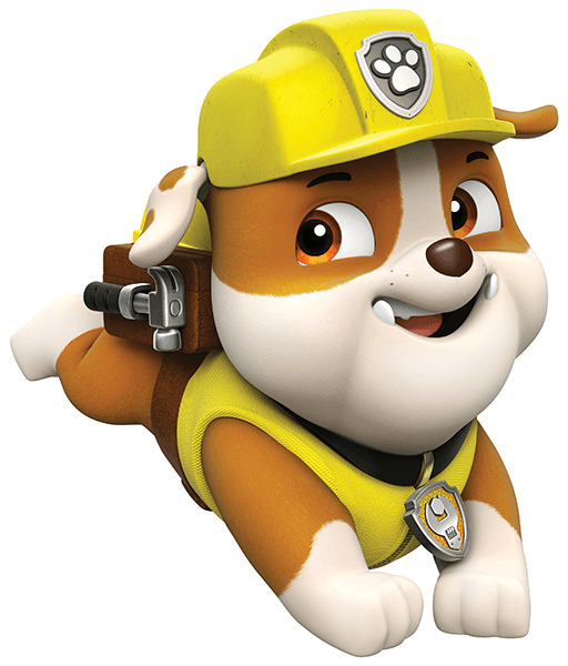 Kinderzimmer Wandtattoo: Paw Patrol - Rubble 2