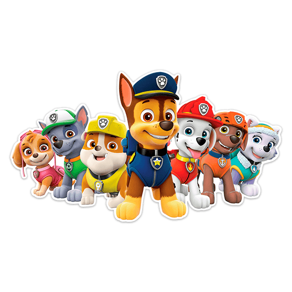 Kinderzimmer Wandtattoo: PAW Patrol Freunde