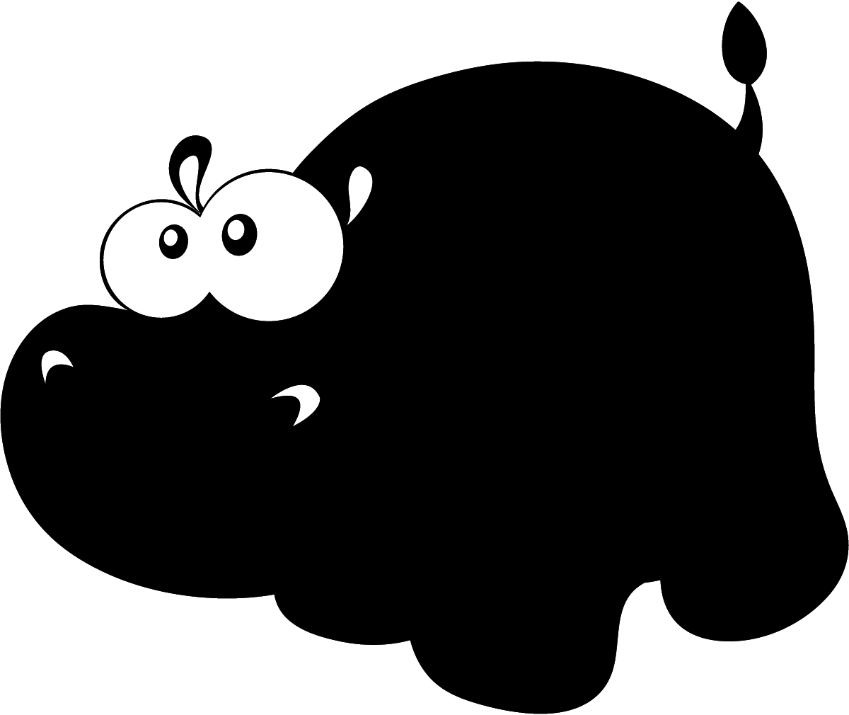 Kinderzimmer Wandtattoo: Hippo