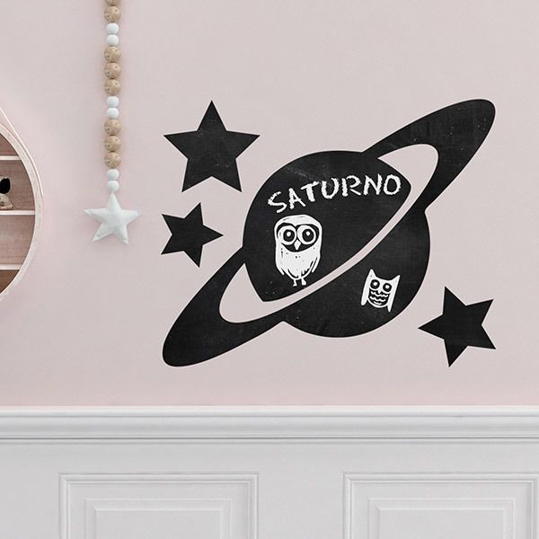 Kinderzimmer Wandtattoo: Tafel Planet Saturn