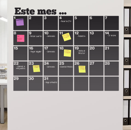 Wandtattoos: Tafel Kalender Organizer