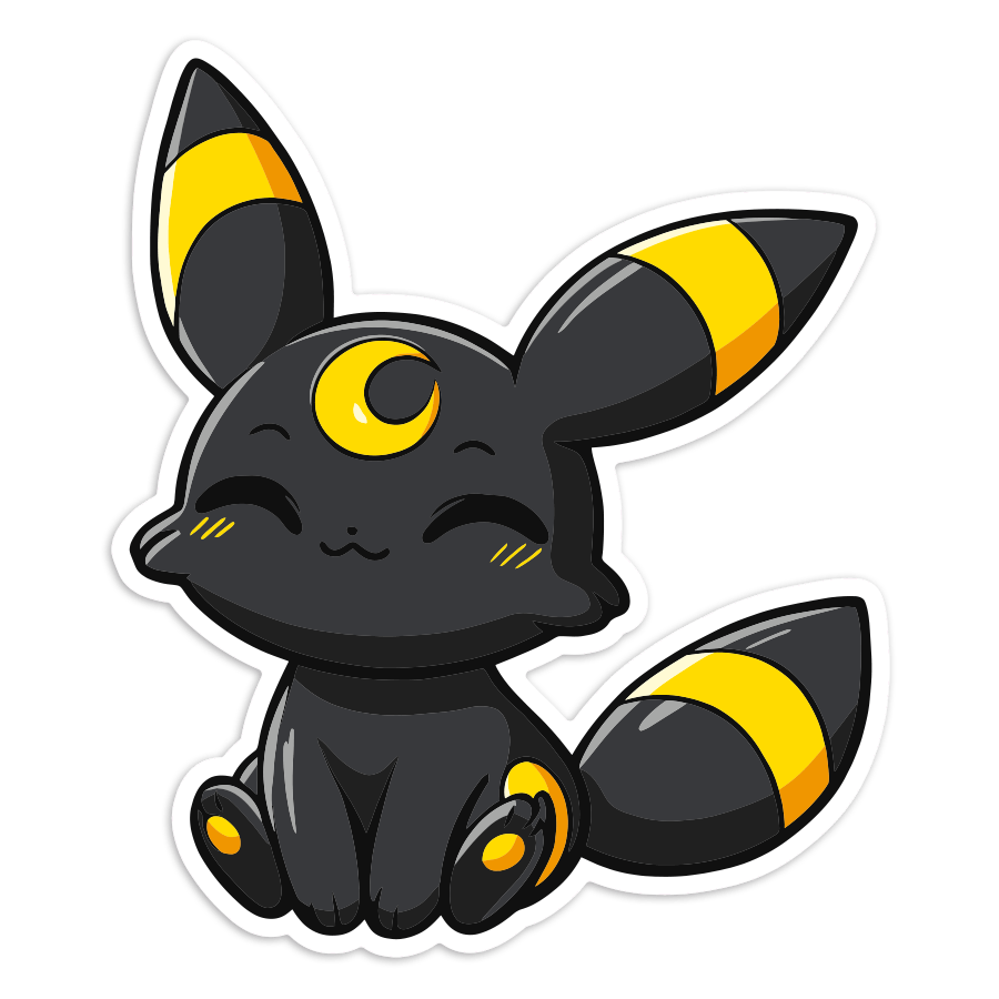 Aufkleber: Nachtara Chibi Pokémon