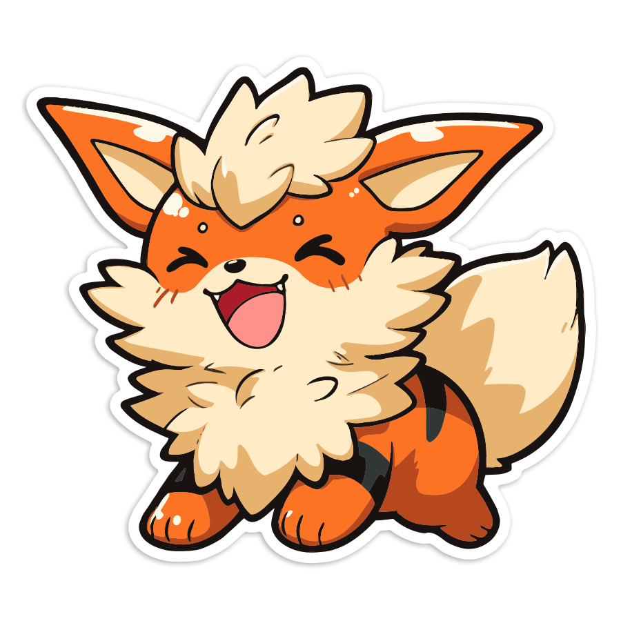 Aufkleber: Arkani Chibi Pokémon