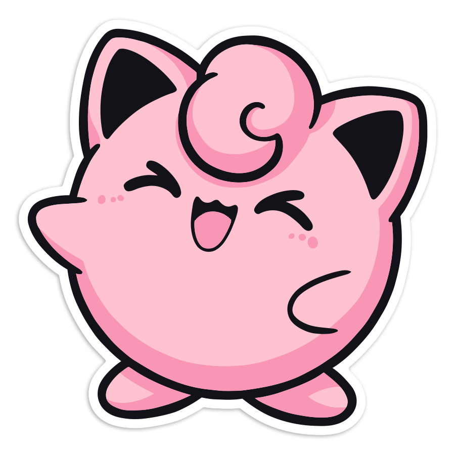 Aufkleber: Pummeluff Chibi-Pokémon