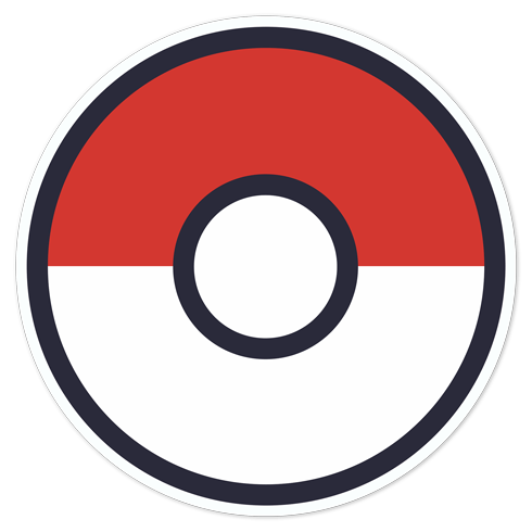 Wandtattoos: Pokeball - Pokémon Go
