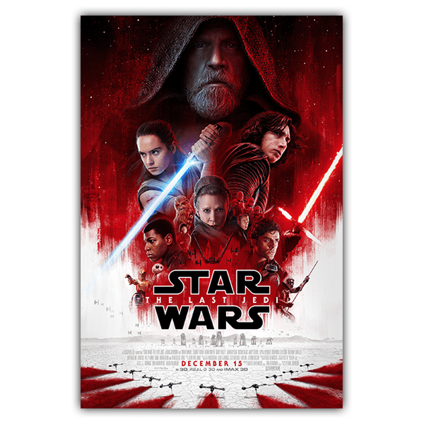 Wandtattoos: Klebstoff Poster Star Wars The last Jedi