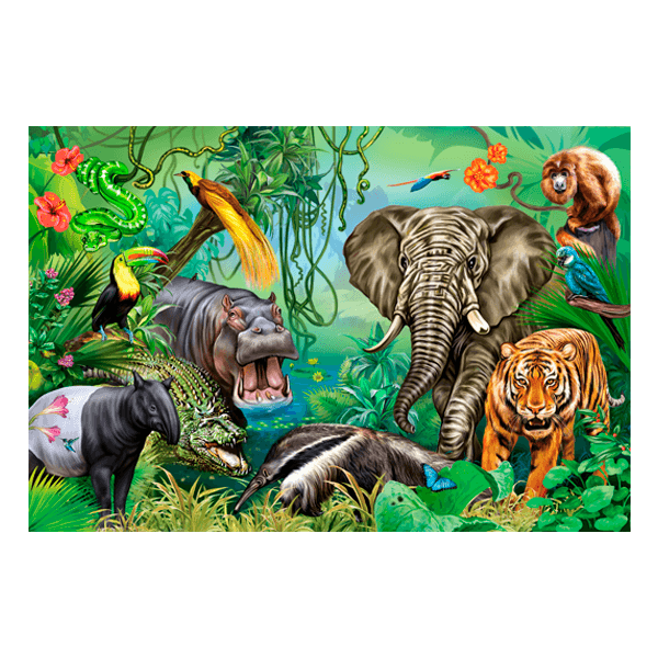 Wandtattoos: Dschungel-Tiere
