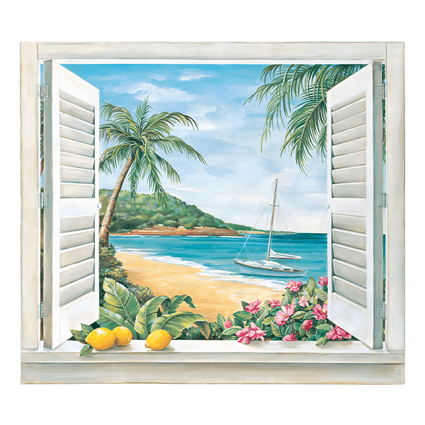 Wandtattoos: Fenster am meer