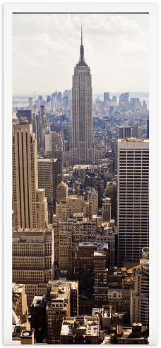 Wandtattoos: Tür Blick auf das Empire State