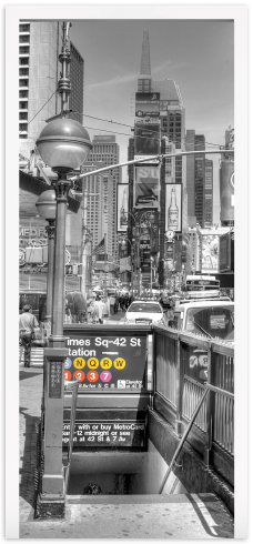 Wandtattoos: Tür NYC U-Bahn Eingang