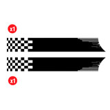 Aufkleber: Seiten Vinyl 2x Set Racing Flaggen 3