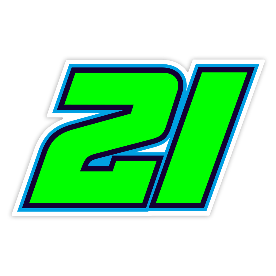 Aufkleber: Franco Morbidelli Nummer 21 MotoGP