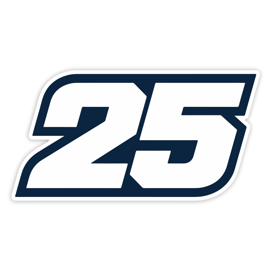 Aufkleber: Raúl Fernández Nummer 25 MotoGP