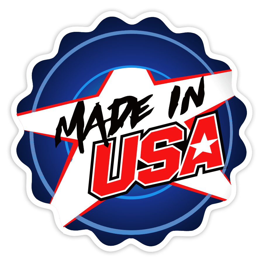 Aufkleber: Made in USA Racing Style