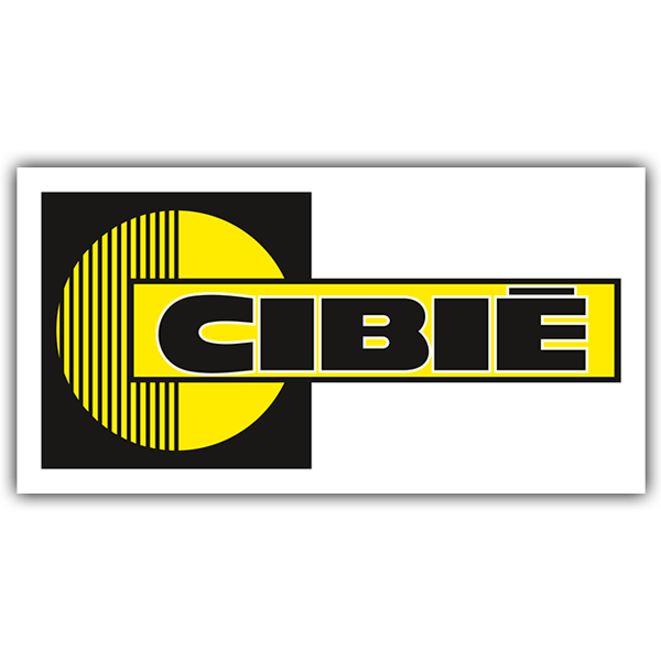 Aufkleber: Cibie weißer Hintergrund