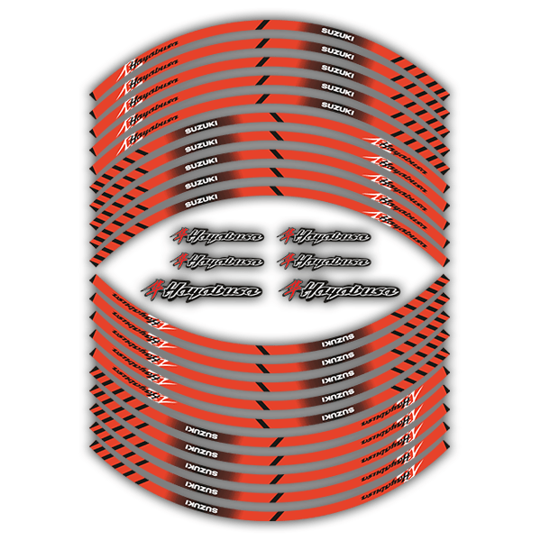 Aufkleber: Kit motorrad Felgenrandaufkleber Suzuki Hayabusa