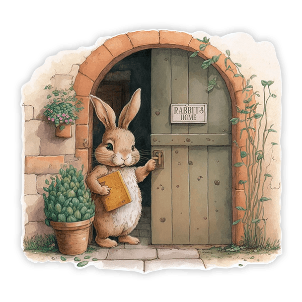 Wandtattoos: Das Haus von Herrn Hase