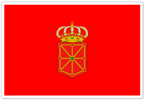 Aufkleber: Navarra Flagge