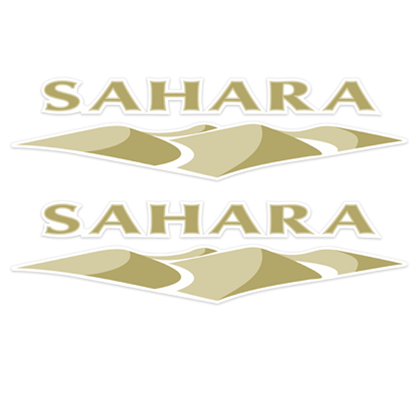 Aufkleber: Set 2X Sahara-Seite