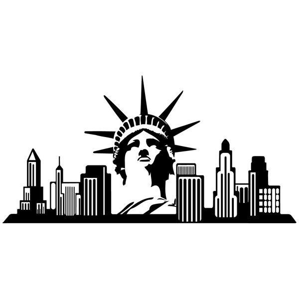 new york skyline wall stencil new york skyline wall stencil