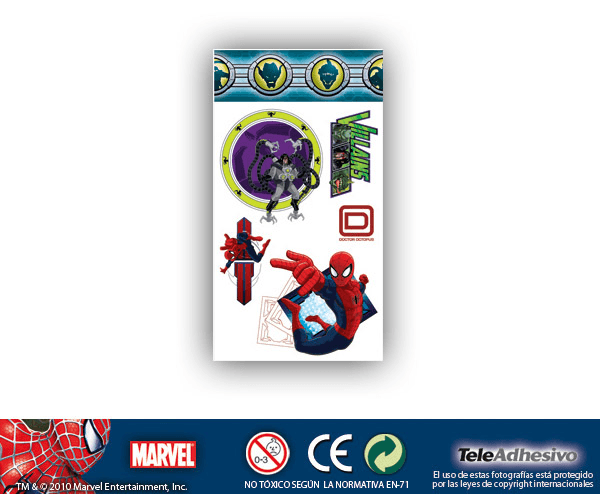 Kinderzimmer Wandtattoo: Spiderman-2 32,5x68 cm