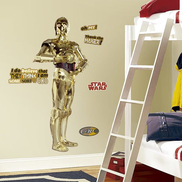 Wandtattoos: Reale Größe C3PO
