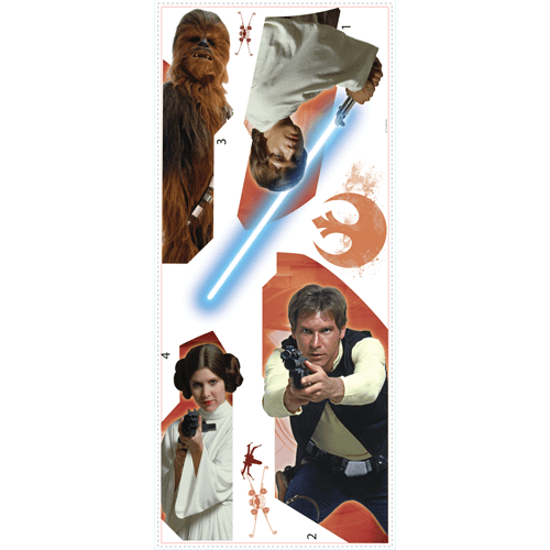 Wandtattoos: Star Wars Luke Solo Chewie und Leia