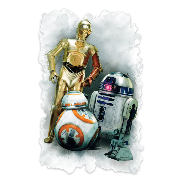 Wandtattoos: Wandtattoo R2D2, C3PO und BB