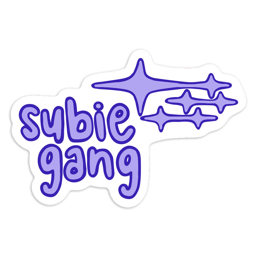 Aufkleber: Niedlicher Stil Subie Gang